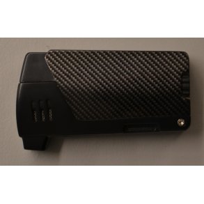 Pibelighter sort m. stopper (Myon)